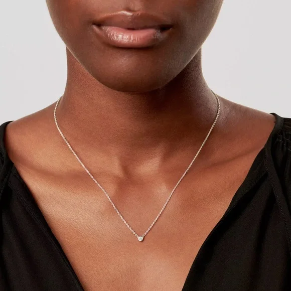 Tiffany 925 diamond necklace by elsa peretti - Picture 2 of 8